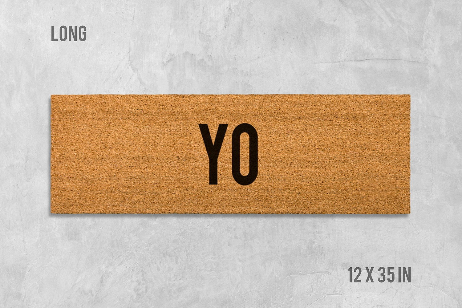 Funny Yo Doormat: Natural Coir Welcome Mat for Home