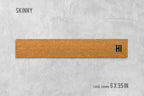 Skinny Hi Doormat, Natural Coir Welcome Mat (Slim, Latex Backing)
