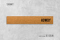 Howdy Skinny Doormat - Slim Natural Coir Western Welcome Mat
