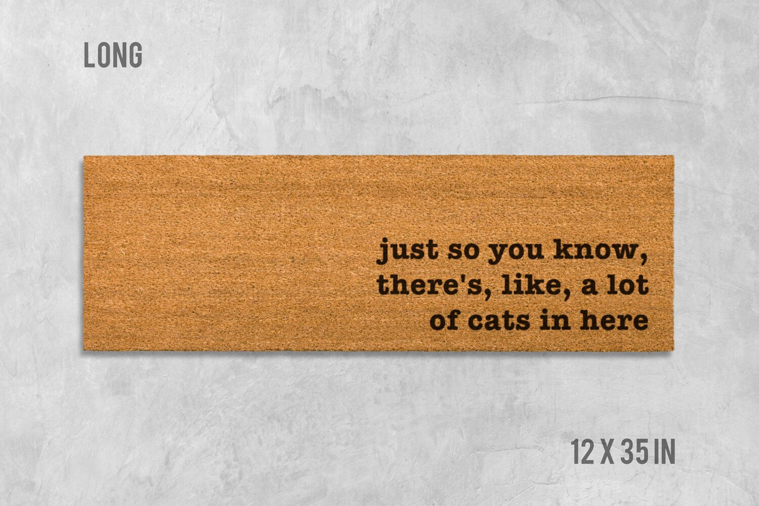 Cat Doormat: Funny Natural Fiber Welcome Mat (House Entry)
