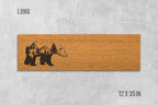 Bear Silhouette Doormat: Natural Coir Welcome Mat