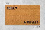 Whiskey Doormat: Double Funny Welcome Mat (Coir, Latex)