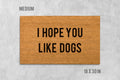 Doormat: Funny Dog Design, Natural Coir (Latex Backing, Outdoor Use)