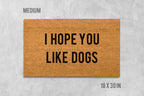 Doormat: Funny Dog Design, Natural Coir (Latex Backing, Outdoor Use)