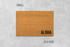 Aloha Doormat: Natural Coir, Hawaiian Welcome Mat