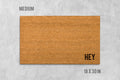 Funny Hey Doormat: Natural Coir, Latex Welcome Mat