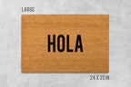 Hola Doormat: Natural Coir Welcome Mat (Latex Backing)