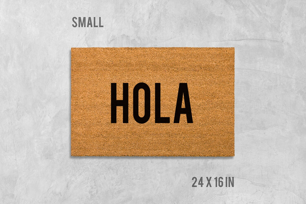 Hola Doormat: Natural Coir Welcome Mat (Latex Backing)