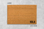 Funny Doormat: Hola Welcome Mat - Natural Coir, Latex Backing