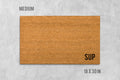 Funny Sup Doormat, Natural Coir (Latex Backing, Outdoor Use)