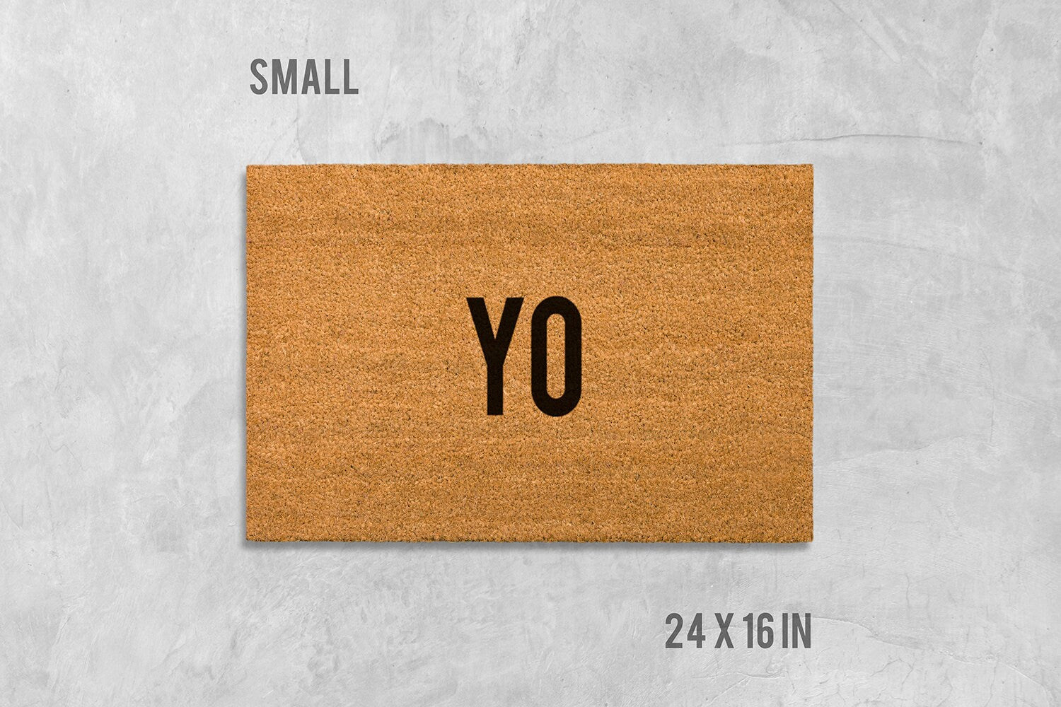 Funny Yo Doormat: Natural Coir Welcome Mat for Home