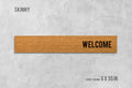 Welcome Doormat: Slim Coir Mat - Natural Fibers, Latex Backing