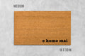 E Komo Mai Door Mat: Natural Coir, Latex Backing - Hawaiian Style