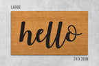 Hello Doormat, Hello Door Mat, Hello Welcome Mat, Hello, Hi Doormat, Hi Door Mat, Hi Welcome Mat, Hello Mat, Hi Mat, Welcome Mat, Cursive