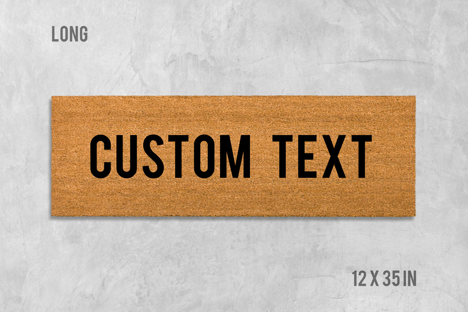 Custom Welcome Mat: Funny or Personalized Text - Coir Fiber