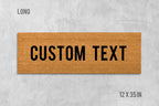Custom Welcome Doormat - Personalized Name, Natural Coir