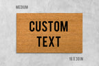 Custom Welcome Mat: Funny or Personalized Text - Coir Fiber