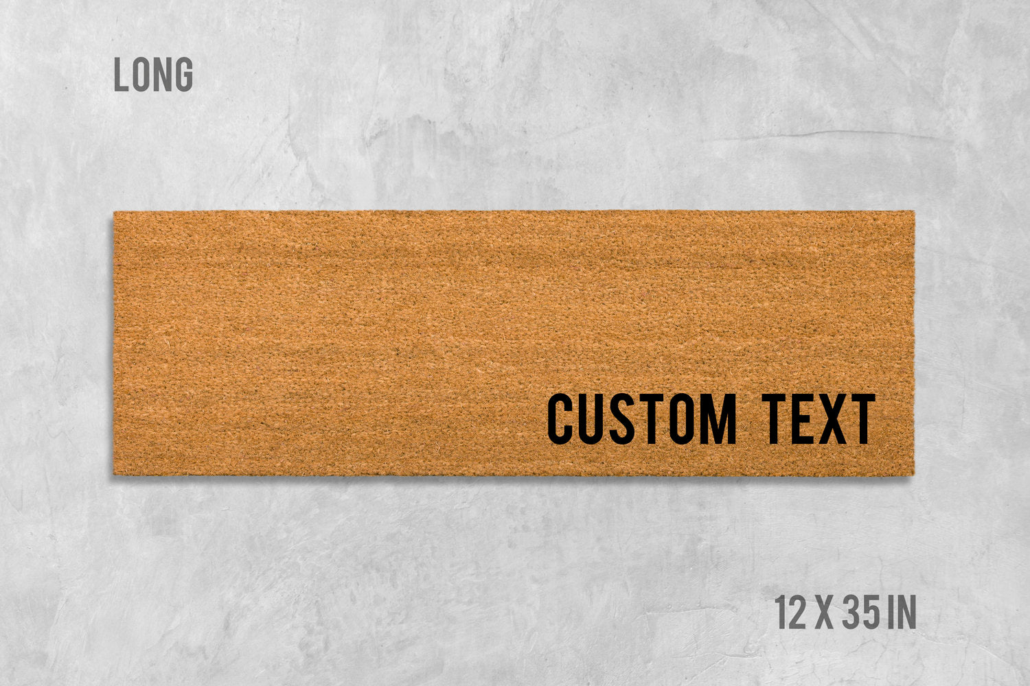 Custom Welcome Mat: Funny or Personalized Text - Coir Fiber