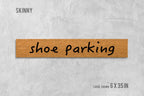 Shoe Parking Skinny Doormat - Compact Funny Welcome Mat