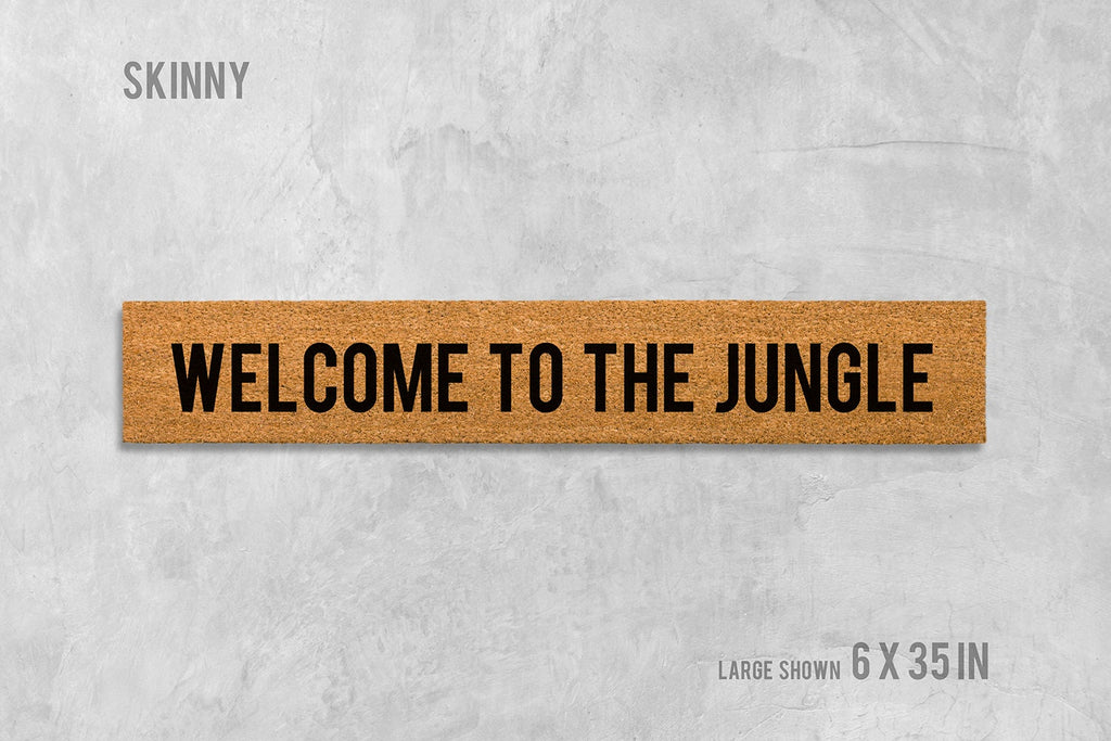 Welcome To The Jungle Door Mat, Welcome To The Jungle Doormat, Funny Doormat, Housewarming, Birthday, Wedding, Funny Gift, Cute Doormat