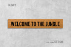Welcome To The Jungle Door Mat, Welcome To The Jungle Doormat, Funny Doormat, Housewarming, Birthday, Wedding, Funny Gift, Cute Doormat