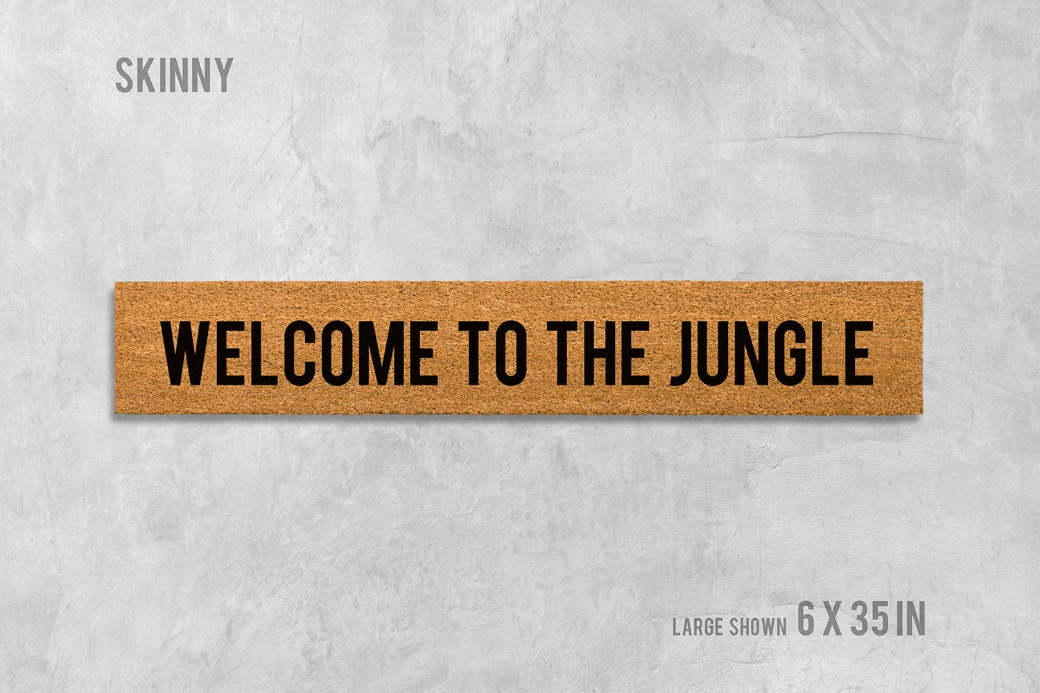 Welcome To The Jungle Door Mat, Welcome To The Jungle Doormat, Funny Doormat, Housewarming, Birthday, Wedding, Funny Gift, Cute Doormat