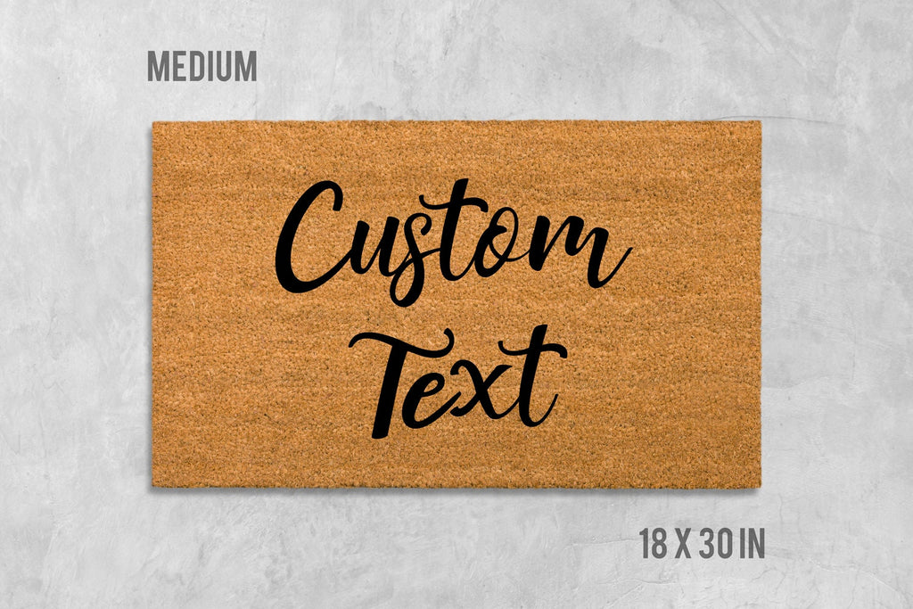 Custom Doormat: Personalized Housewarming Mat (Natural Coir)