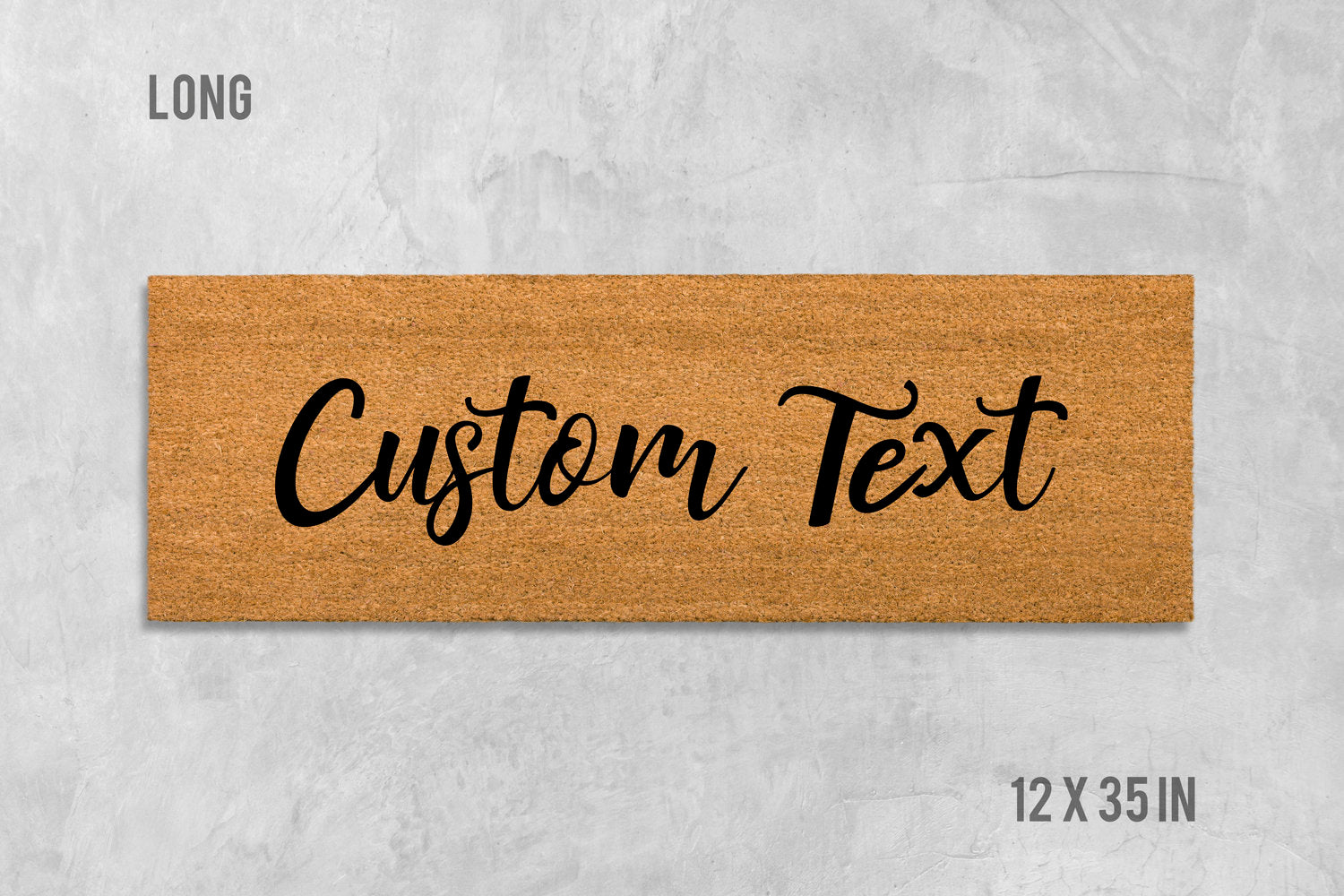 Custom Doormat: Personalized Housewarming Mat (Natural Coir)