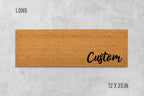 Custom Doormat: Personalized Housewarming Mat (Natural Coir)