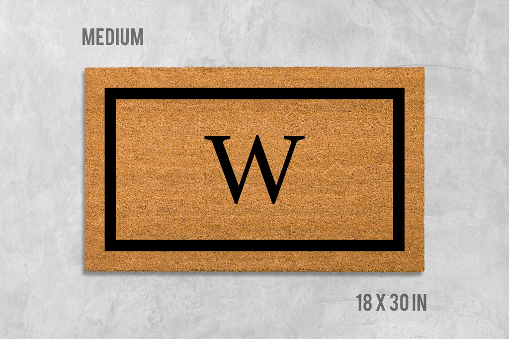 Personalized Doormat: Initial Design - Natural Coir Fiber