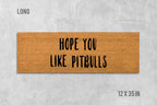 Funny Pitbull Doormat - Natural Coir with Latex Backing