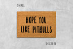 Funny Pitbull Doormat - Natural Coir with Latex Backing