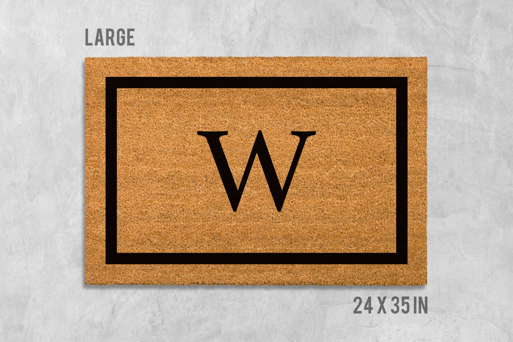 Personalized Doormat: Initial Design - Natural Coir Fiber