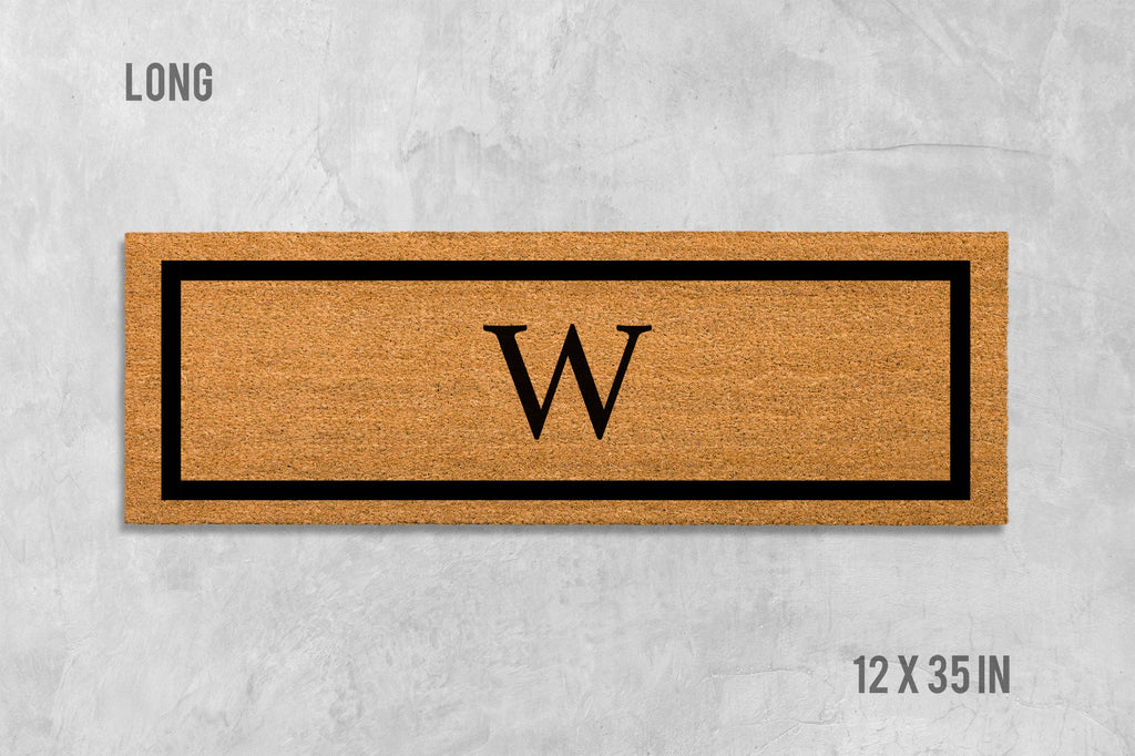 Personalized Doormat: Initial Design - Natural Coir Fiber