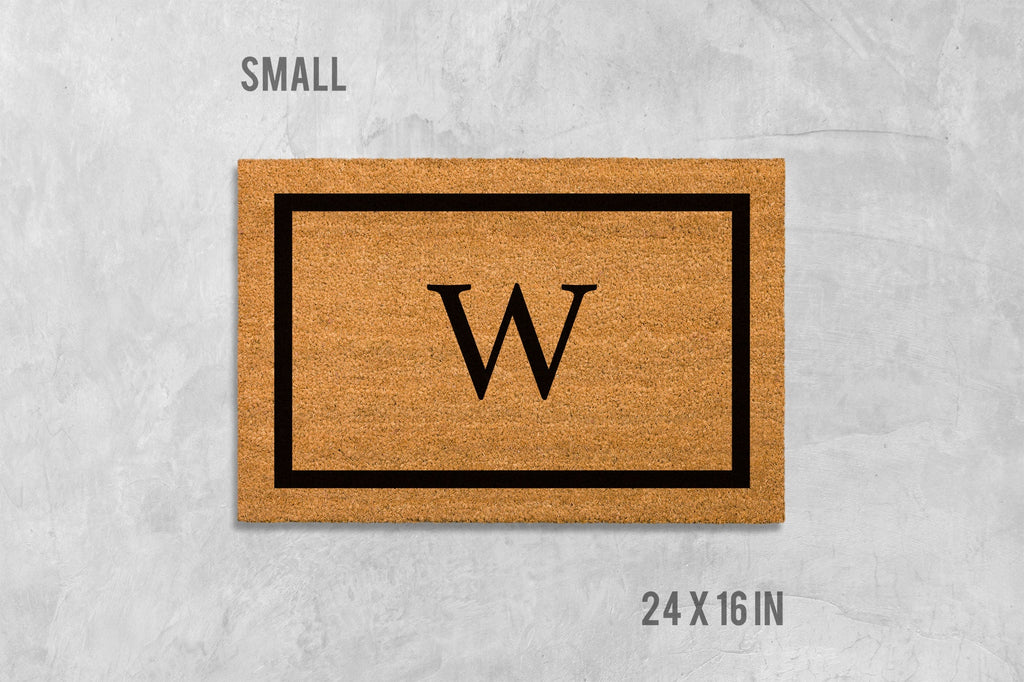 Personalized Doormat: Initial Design - Natural Coir Fiber