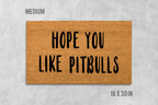 Funny Pitbull Doormat - Natural Coir with Latex Backing