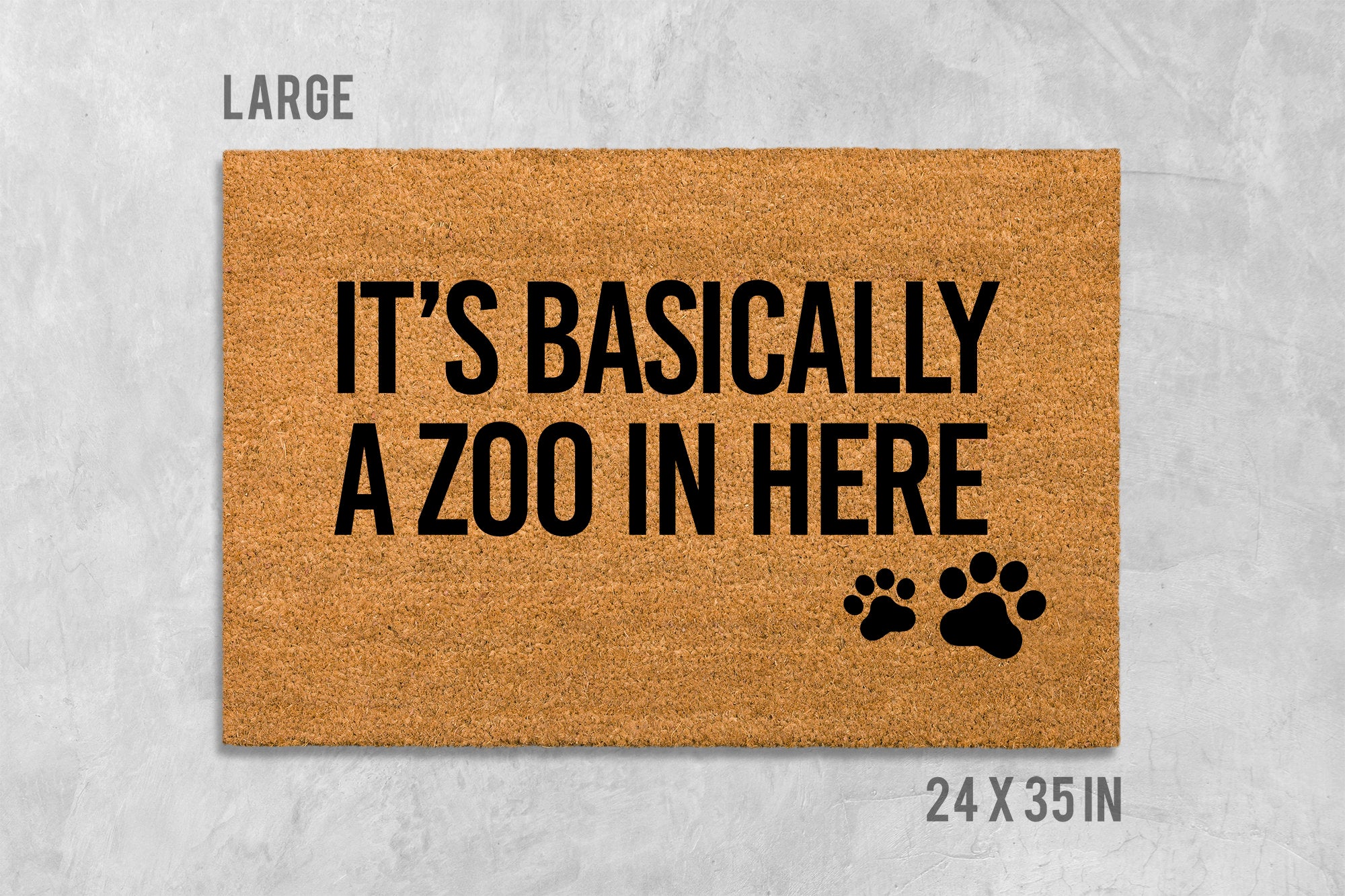 Funny Animal Doormat - Dogs, Cats Welcome Mat