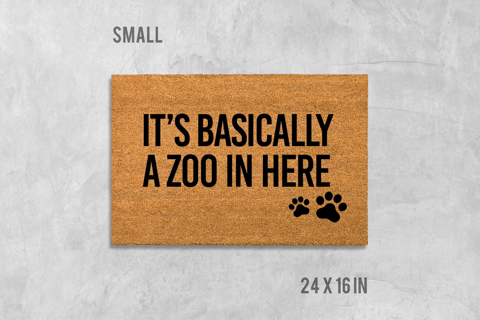 Funny Animal Doormat - Dogs, Cats Welcome Mat