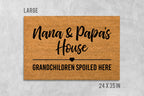Nana and Papa Doormat, Funny Grandparents Welcome (Coir, Latex)