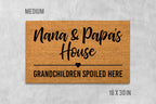 Nana and Papa Doormat, Funny Grandparents Welcome (Coir, Latex)