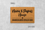 Nana and Papa Doormat, Funny Grandparents Welcome (Coir, Latex)
