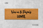Nana and Papas House Doormat, Funny Doormat, Grandparents Doormat, Birthday Gift, Anniversary Gift, Kids Doormat, Family Gift, Grandparents