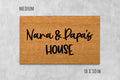 Nana and Papas House Doormat, Funny Doormat, Grandparents Doormat, Birthday Gift, Anniversary Gift, Kids Doormat, Family Gift, Grandparents