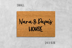 Nana and Papas House Doormat, Funny Doormat, Grandparents Doormat, Birthday Gift, Anniversary Gift, Kids Doormat, Family Gift, Grandparents