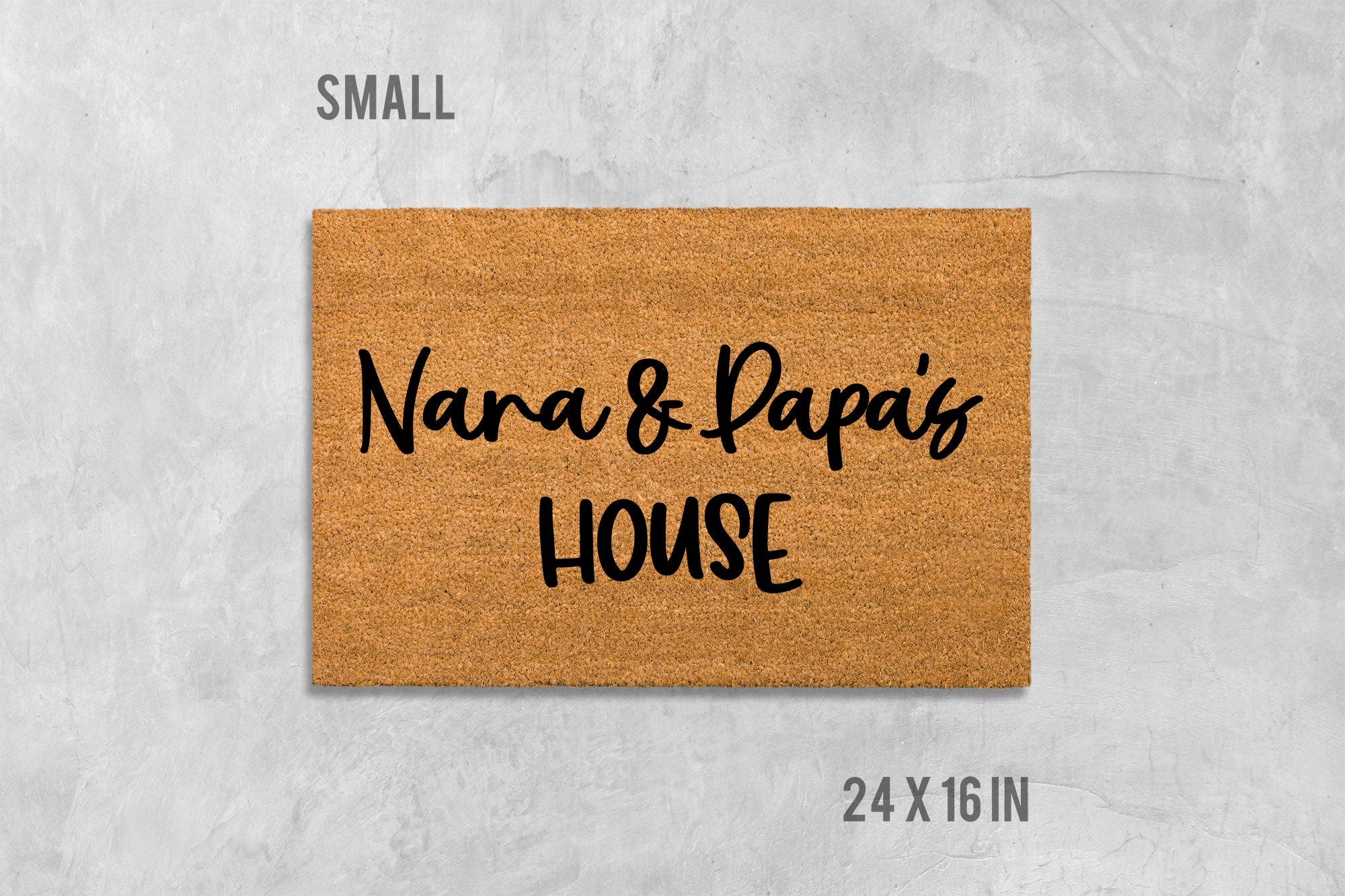 Nana and Papas House Doormat, Funny Doormat, Grandparents Doormat, Birthday Gift, Anniversary Gift, Kids Doormat, Family Gift, Grandparents