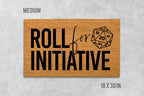 Dungeons and Dragons Doormat: Roll Initiative Design - Natural Coir