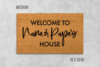 Nana and Papa Doormat: Welcome Mat for Grandparents’ Home