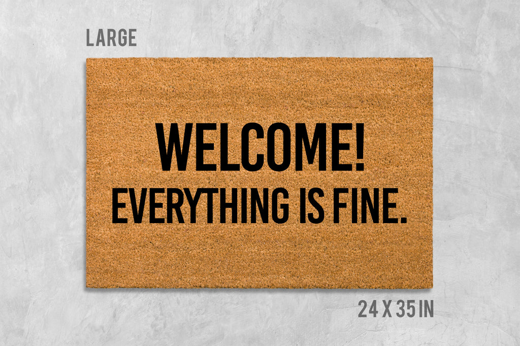 Welcome Doormat: Funny House Mat (Coir, Latex, Outdoor)