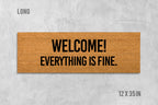 Welcome Doormat: Funny House Mat (Coir, Latex, Outdoor)