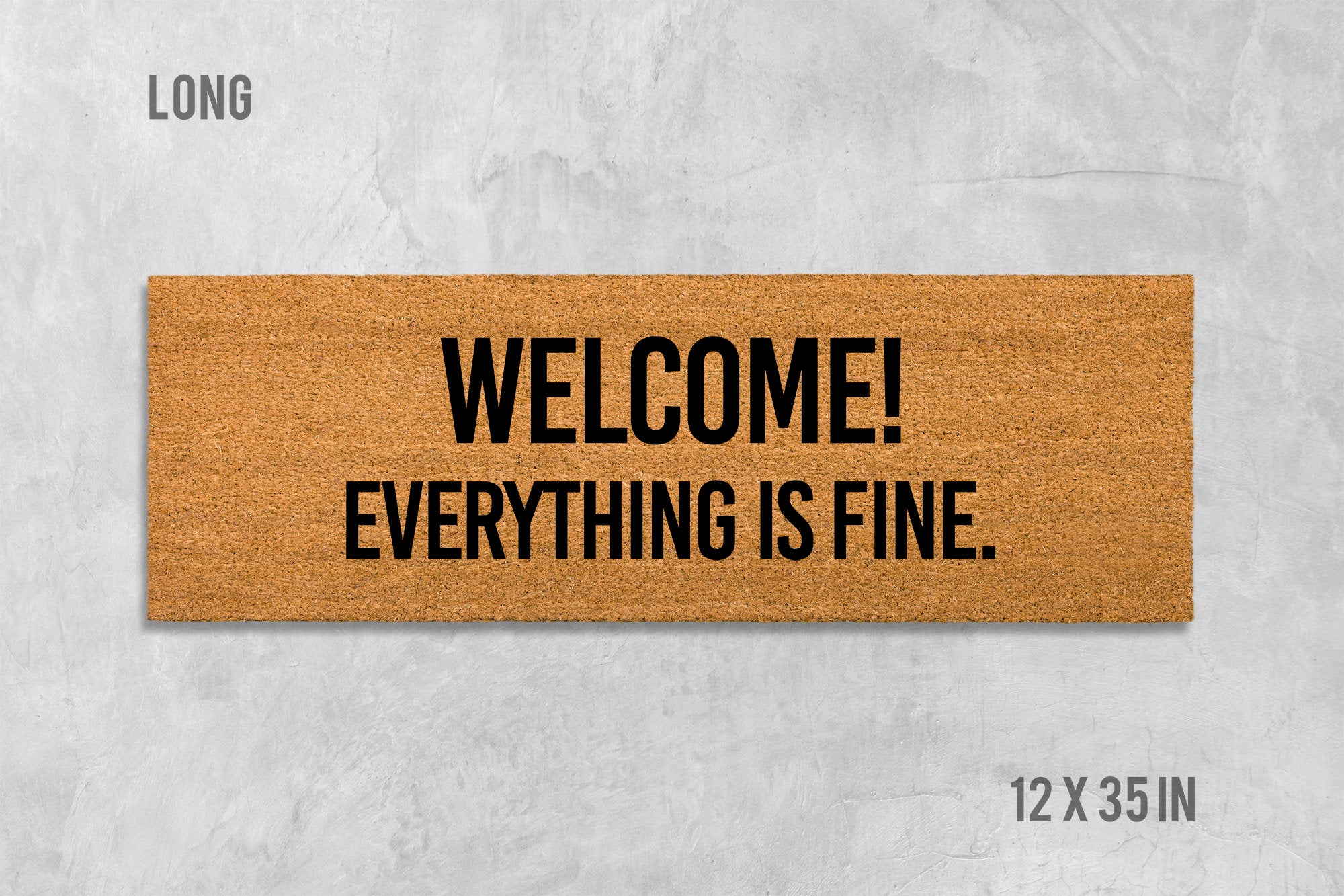 Welcome Doormat: Funny House Mat (Coir, Latex, Outdoor)
